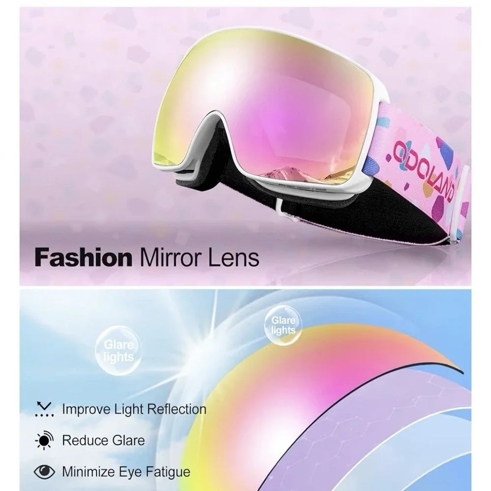Odoland Kids Evo Pink Snowboard/ski Goggles‎ Age 8-16 Open Box